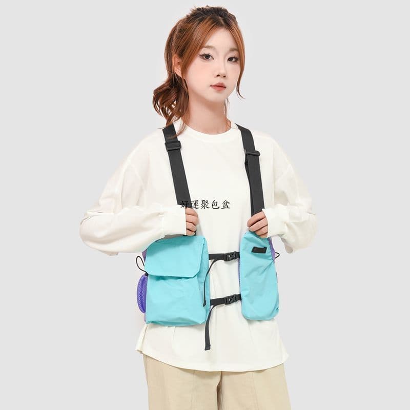 Bolsa de colete tático com vários bolsos Estilo Metropolis Bolsa para celular de corrida Bolsa para colete de montanhism