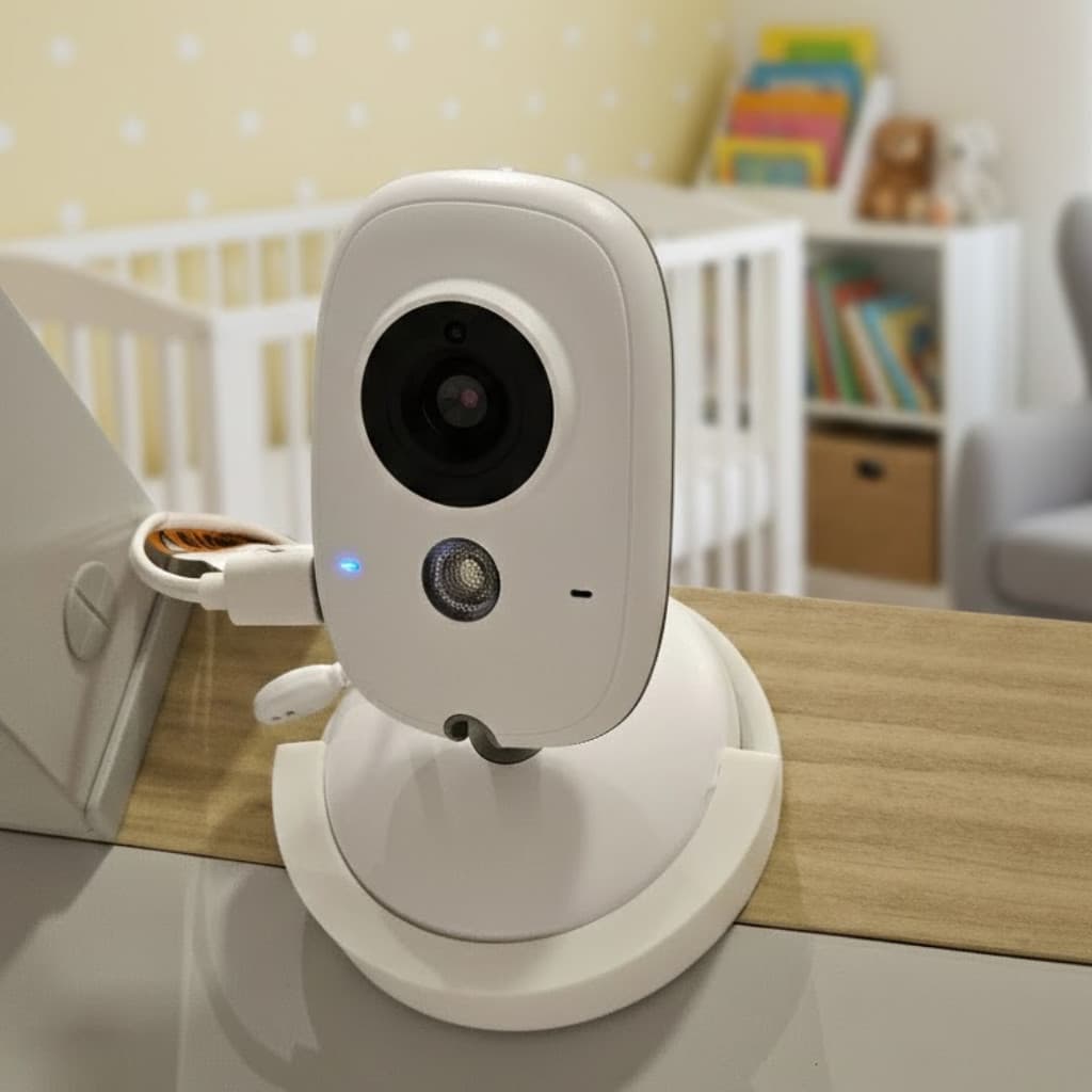 Suporte Babá Eletrônica VB603 Sem Furo Parede ou Berço Fixação Adesiva Seguro