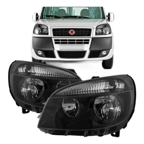 Farol Lado Esquerdo Doblo 10 11 12 2013 Manual Elétrico Fumê