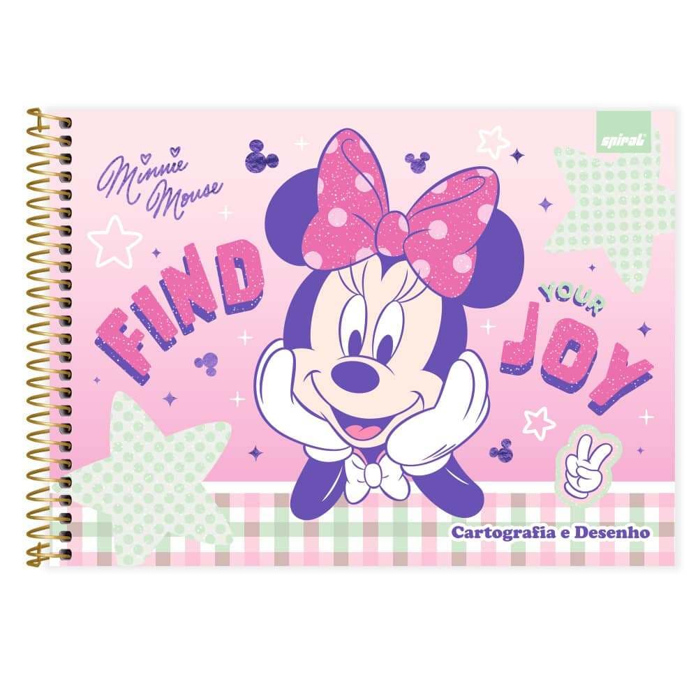 Caderno Cartografia e Desenho C.D. 48 Folhas Minnie 2645524