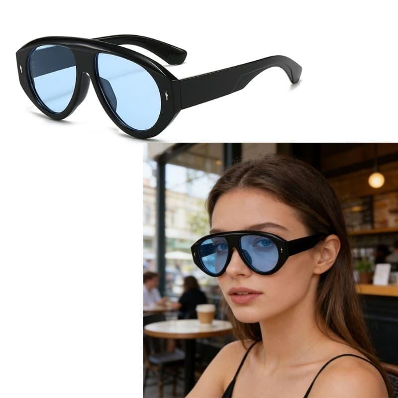 blg Trendy Oversized Shades Óculos De Sol Hip Hop Hipsters Costume Elegantes