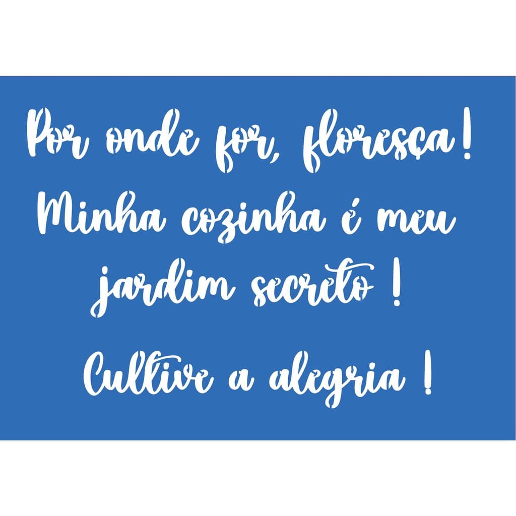 Stencil Frases tema Flores para artesanato pintura tecido decoração de cozinha pano prato