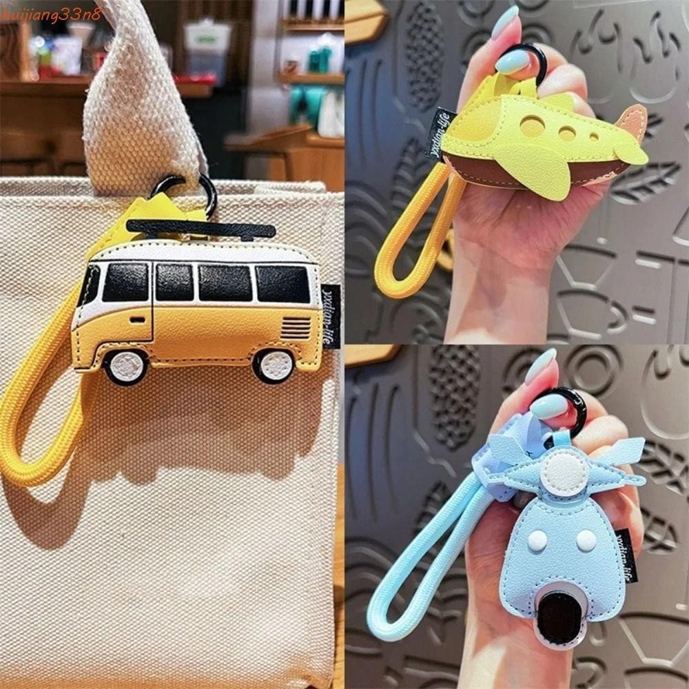 Chaveiro De Avião De Desenho Animado HUIJIANG , Fofo E Exclusivo Em Formato De Ônibus , Decoração Suspensa De Bolsa De M