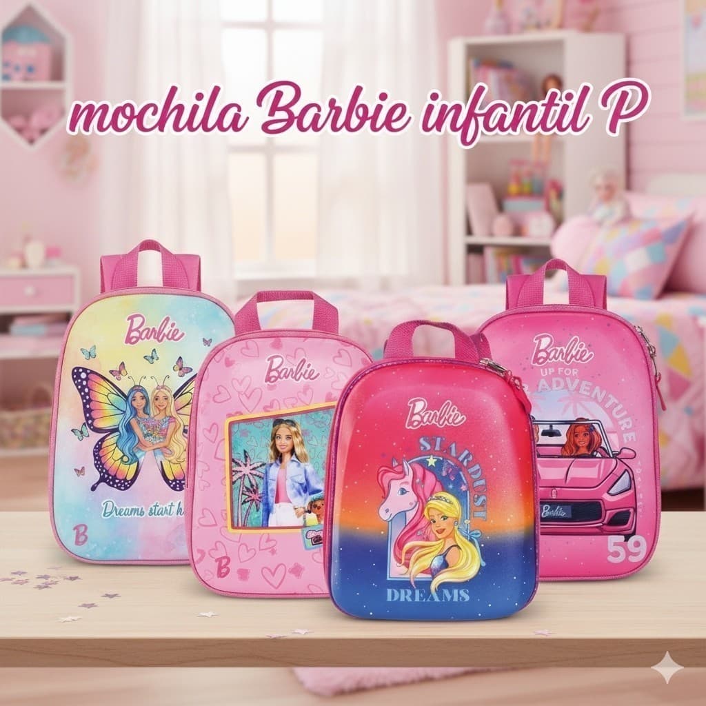 Mochila Infantil Rosa Tamanho P Escolar Passeio Leve Prática Estilosa Criança