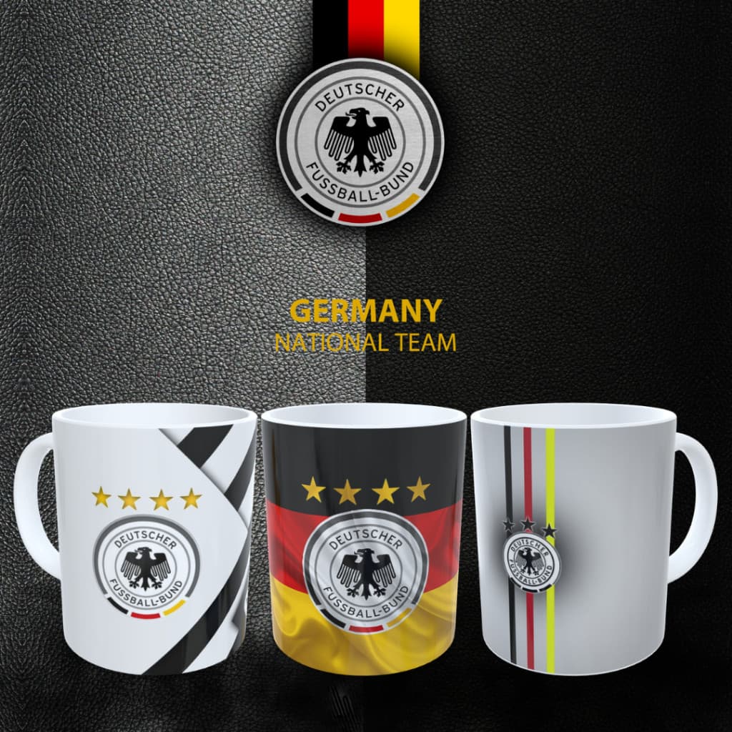 Caneca Seleção da Alemanha! Personalizada com seu Nome! Copa do Mundo! Vários Modelos! Em Promoção!