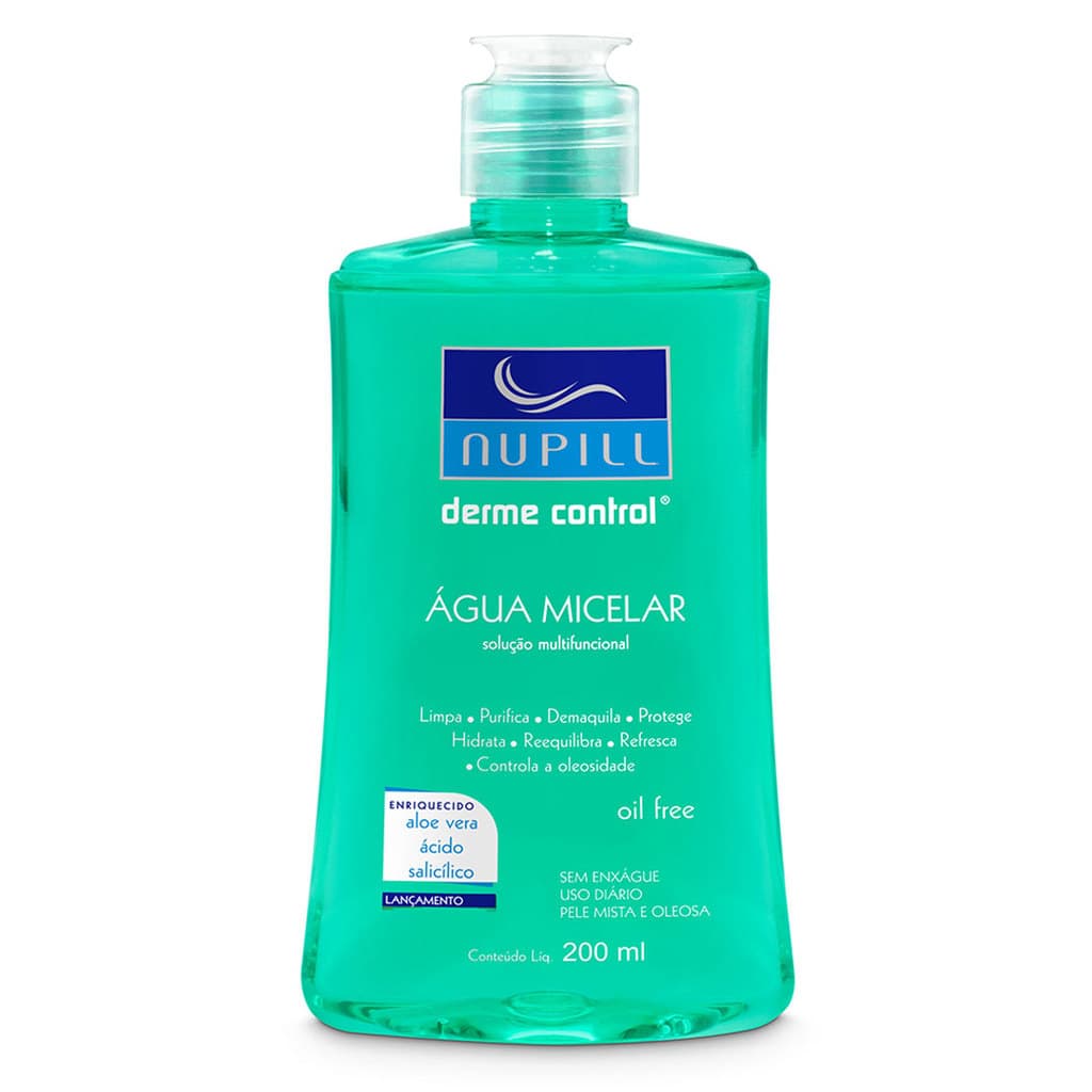 Água micelar Nupill Derme Control - pele mista à oleosa
