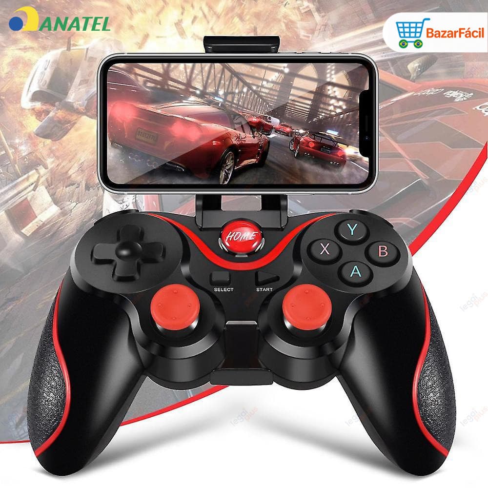 Controle Joystick Bluetooth Universal Com Cabo USB E Suporte Para Celular Tablet Android Ipad