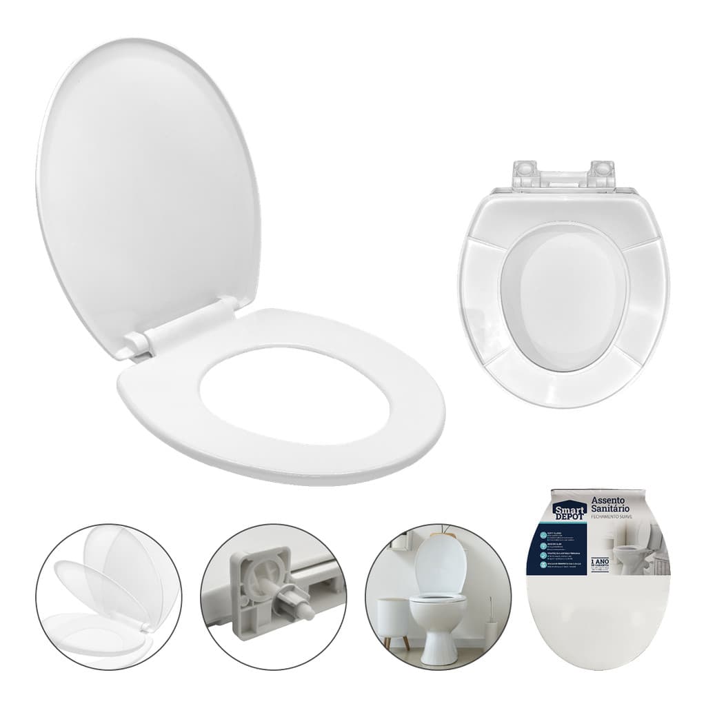 Assento Sanitário Oval Universal