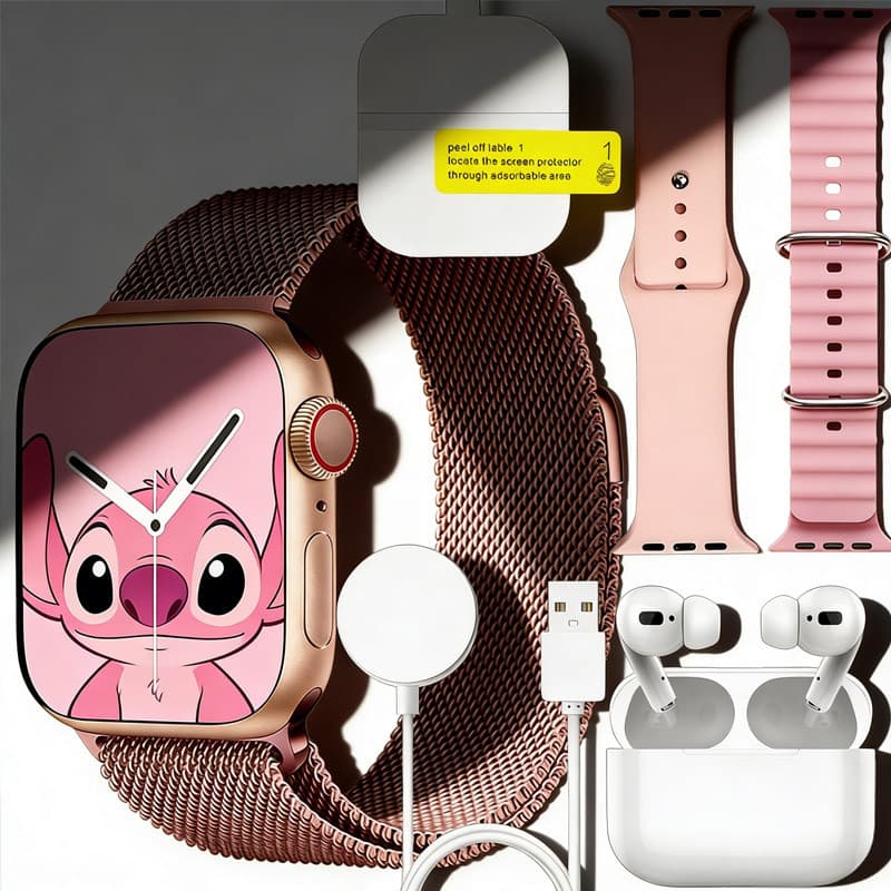 Kit 5 Em 1 i13 Fone De Ouvido Sem Fio Relógio Inteligente Calculadora/Papel De Parede Personalizado/De Presente De Festi