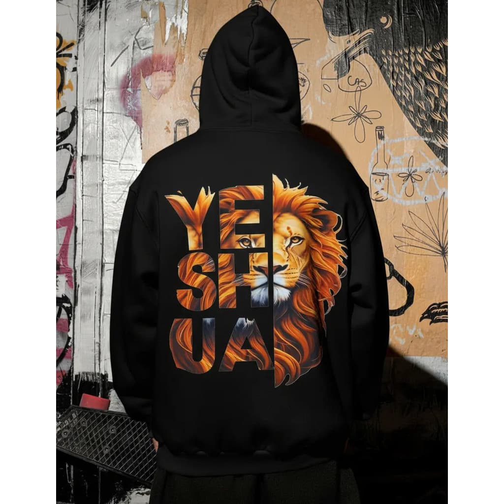Moletom Oversized Cristã Yeshua Meu Salvador  Dtf Ref4549