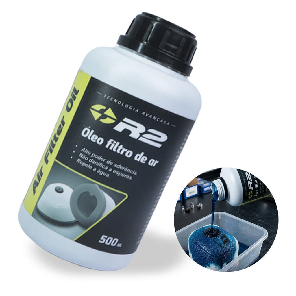 Fluido Óleo P/ Filtro Ar R2 500ml Trilha Enduro Motocross