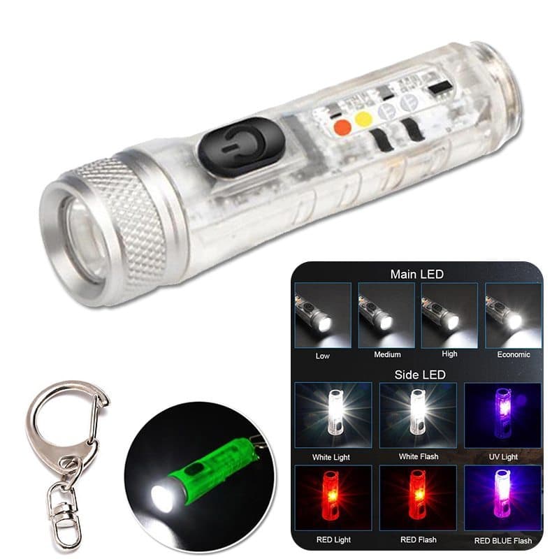 Nova mini lanterna ao ar livre USB recarregável lanterna S11 Zoom recarregável mini lanterna de luz forte