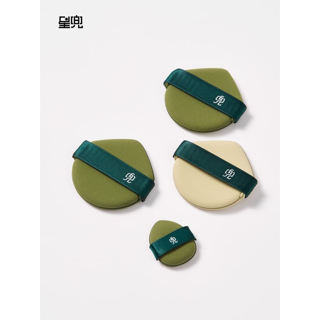 Estrela puff almofada de ar puff verde clássico 3 peças pacote molhado seco dupla utilização água de imersão grande puff