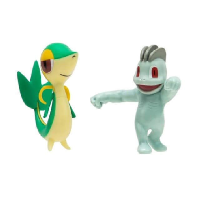 2 Figuras de Batalha Machop e Snivy - Pokémon Sunny 2601