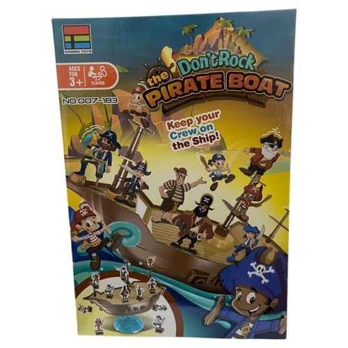 Jogo Equilibrio Divertido Desafio Barco Pirata Madeira Crianças