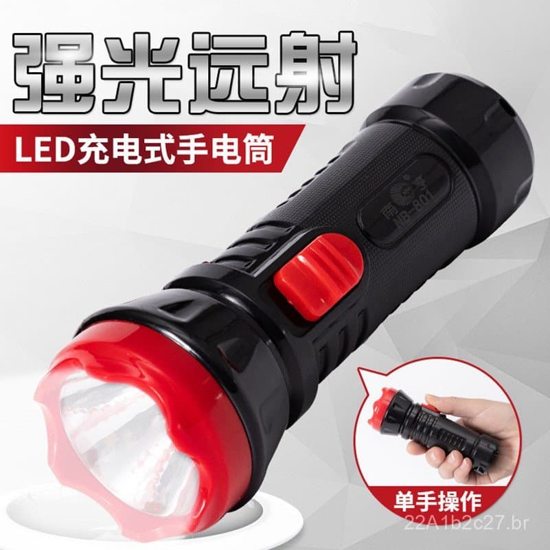 Lanterna LED, Mini Luz de Emergência Recarregável de Alta Luminosidade para Idosos, Atividades ao Ar Livre, Hotéis, Comb