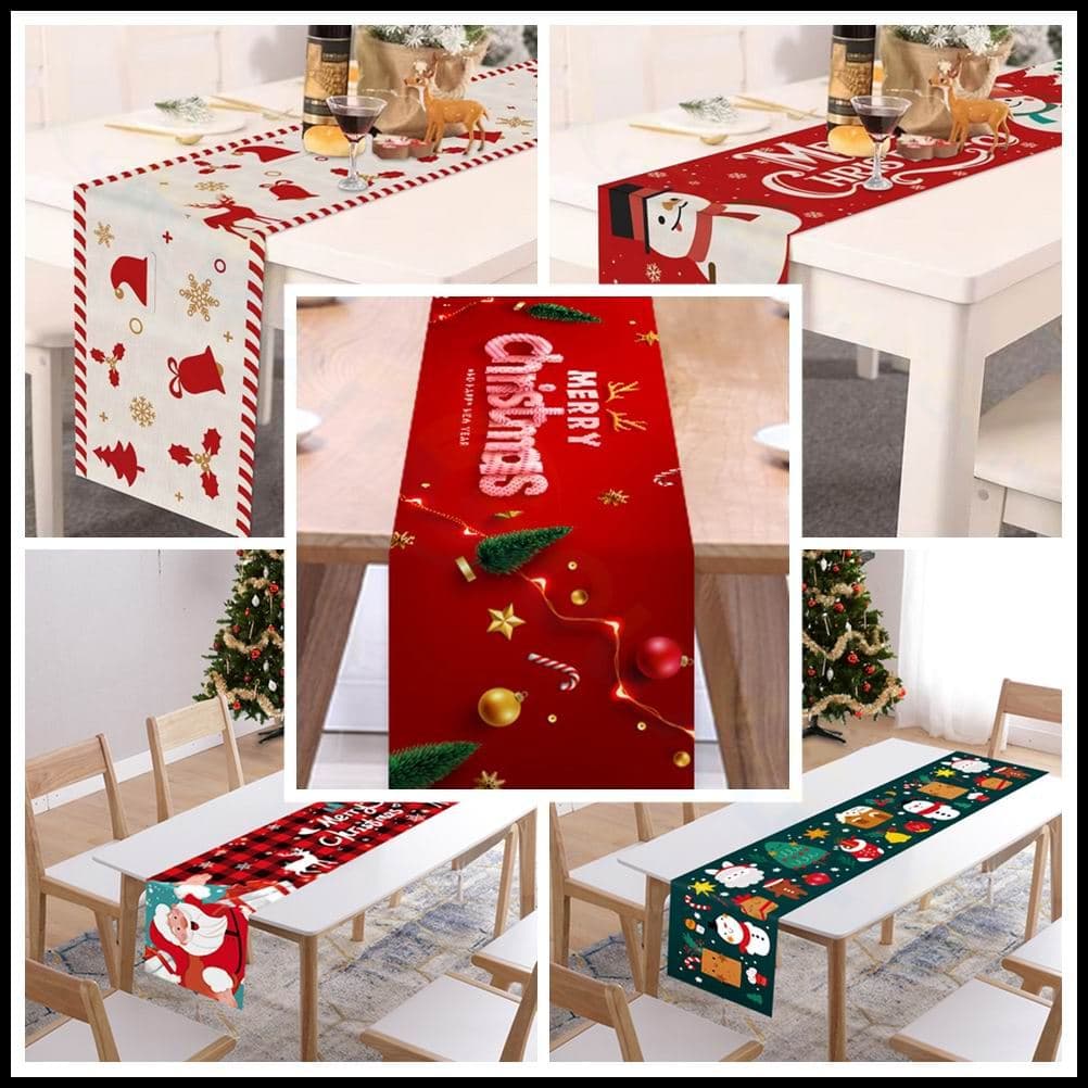 Nordic natal corredor de mesa impresso tapete de mesa longo decoração para casa tecido mesa café isolamento térmico toal