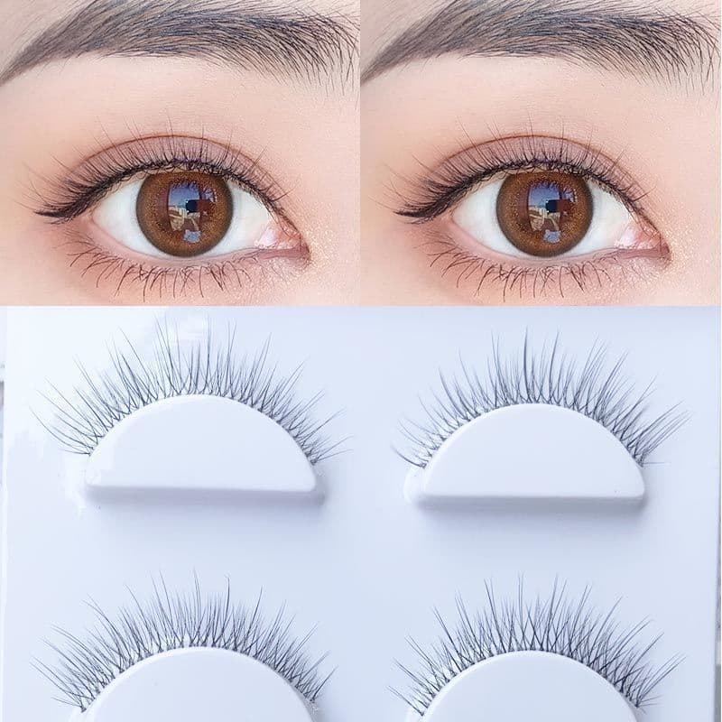 You Yishi natural Nude maquiagem cílios postiços feminino simulação natural grosso ondulação rosto liso curto transparen