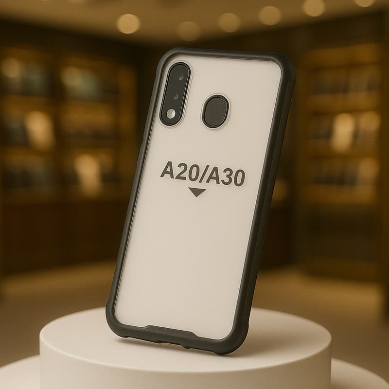 Capinha anti impacto com borda colorida para Samsung A20 / A30 | Proteção reforçada e visual moderno | Loja da Pri
