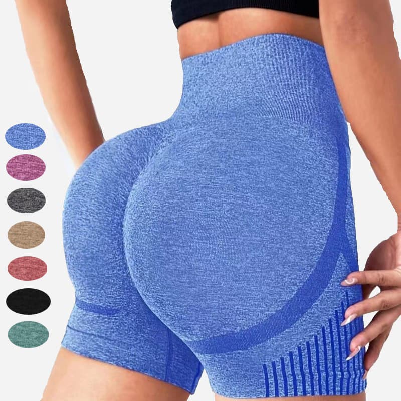 2026 Novas Mulheres Sem Costura Shorts Leggings De Fitness Cintura Alta Push Up Magro Secagem Rápida Elástica Treino Fem