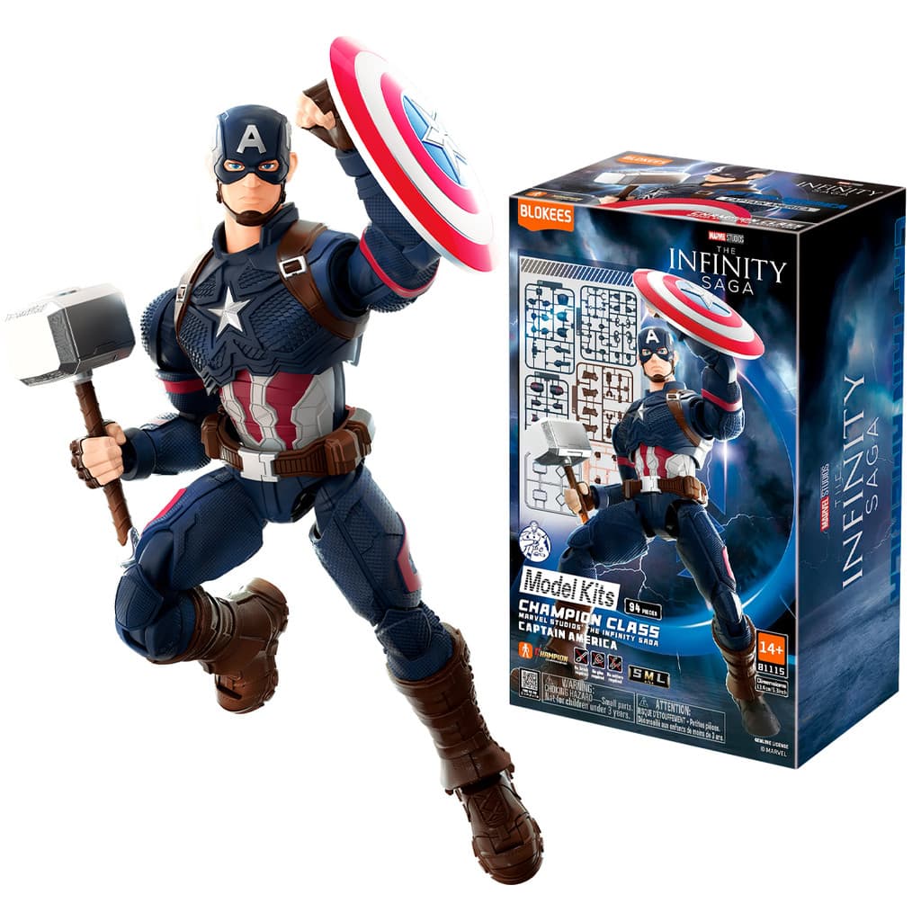 Blokees Capitão América Marvel Model Kit 94pcs