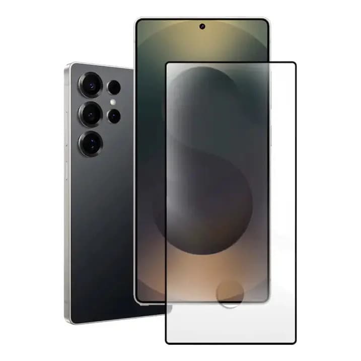 Película de Vidro 3D Para Samsung Galaxy S24 Ultra Com Furo Digital