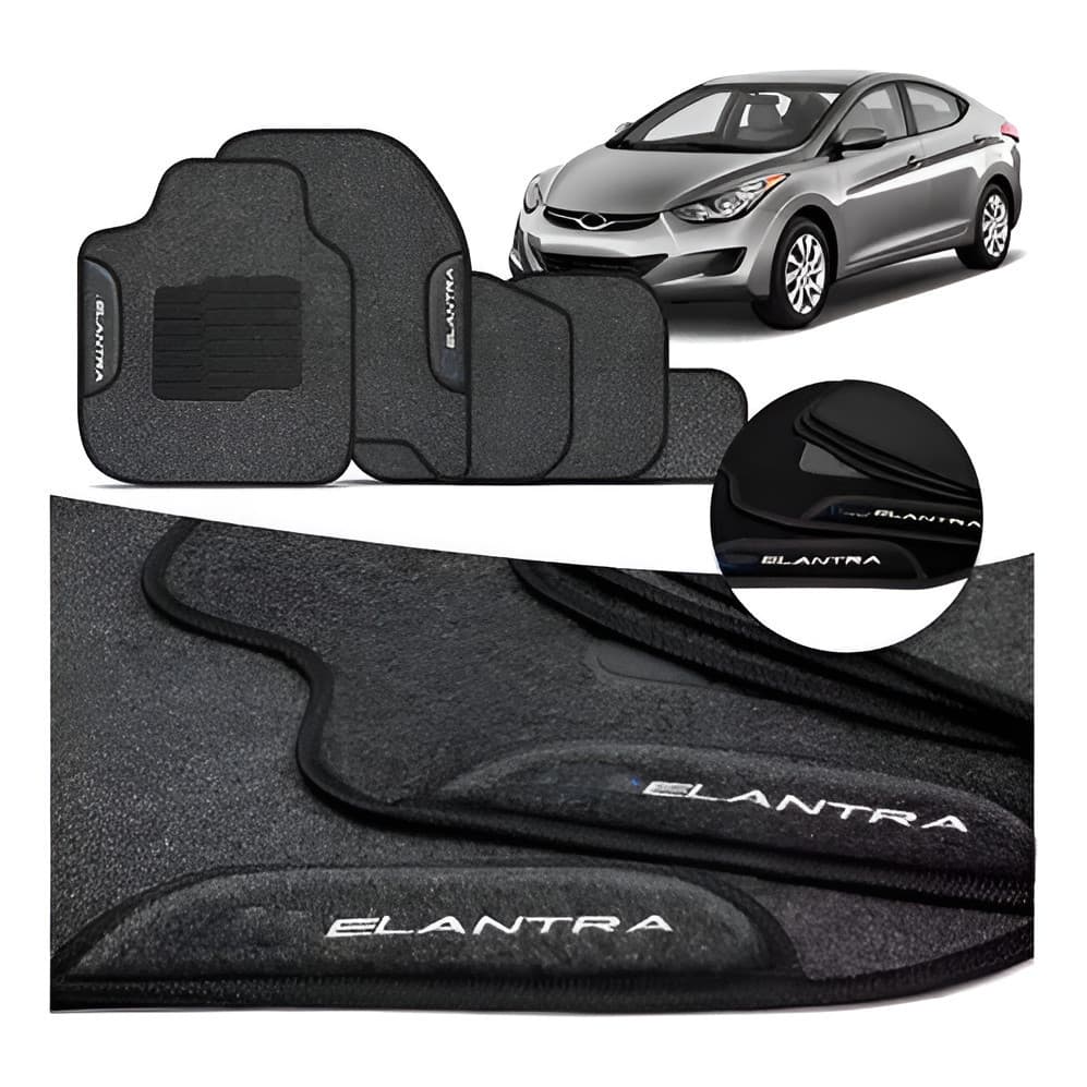 kit Tapete Compatível C/ Elantra 2010 2011 2012 2013 2014 2015