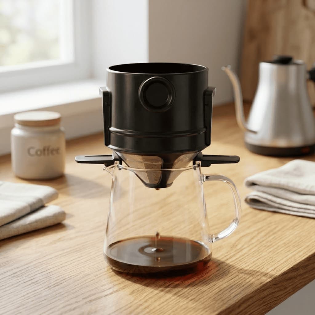 Mini Coador de Café Individual Filtro Portátil Reutilizável Aço Inoxidável CHEF D