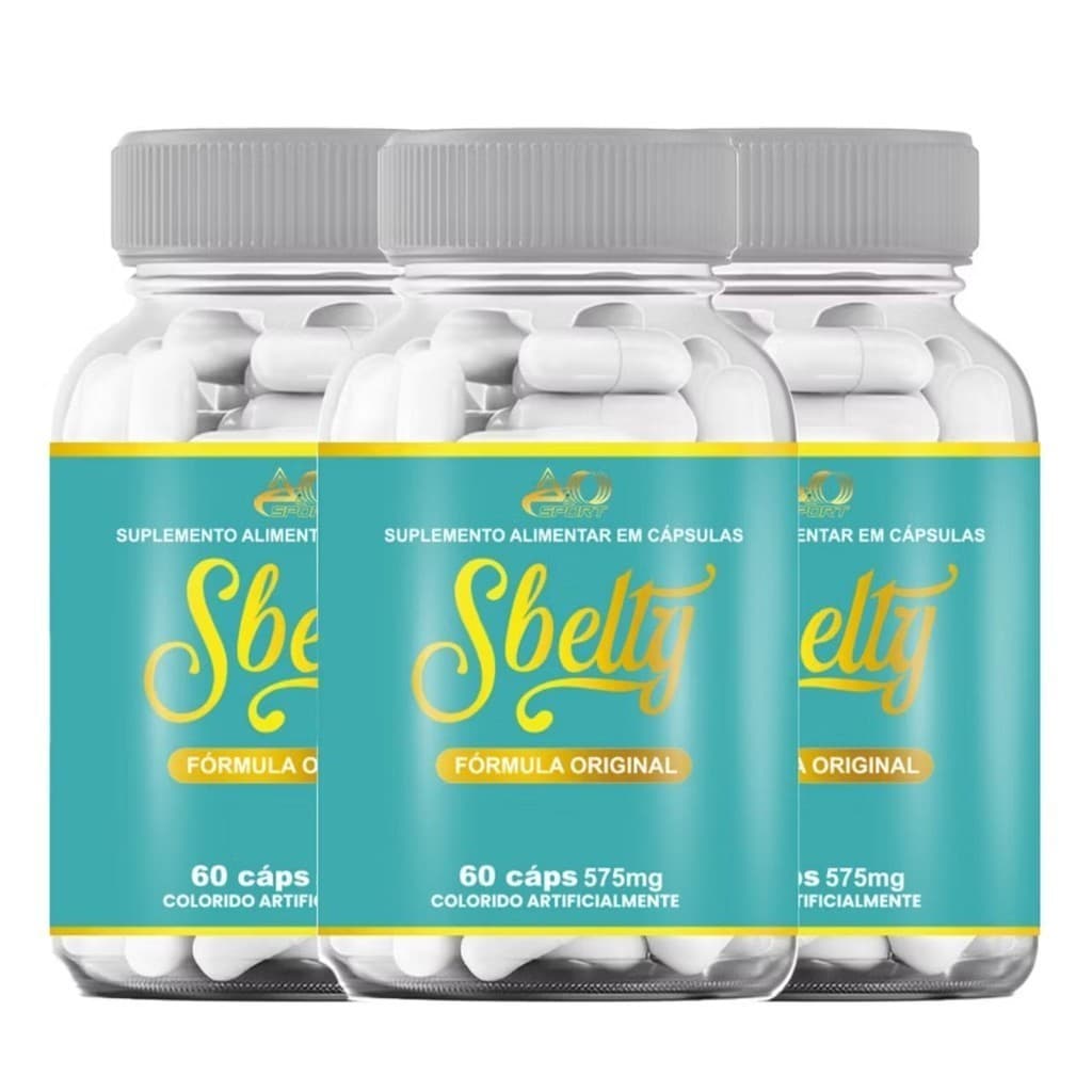 3 Sbelty Premium 60 cápsulas | Seu corpo mais bonito | Promo
