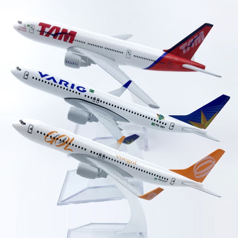 Aeronave Brasil Airlines Boeing 777 B737 Modelo B787 Ar VARIG Gol Tam Auzl Avião De Metal Fundido 16 Cm B6WE