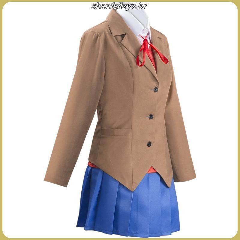 Anime Sayori Yuri Natsuki Monika Traje Uniforme Halloween NJ7X