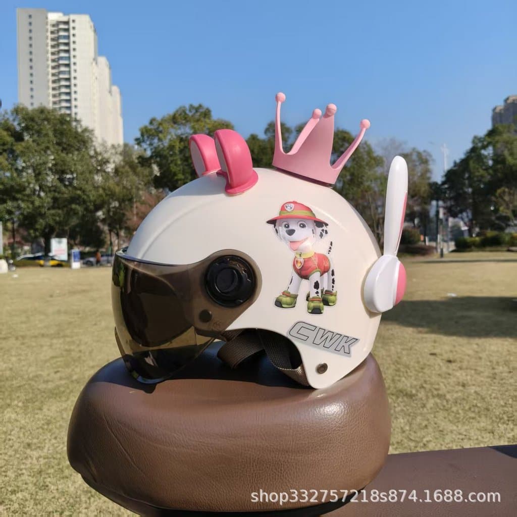 Capacete Certificado Paw Patrol 3C 2026 Para Crianças De 1 A 5 Anos , Meninos E Meninas Todas As Estações , Proteção Sol