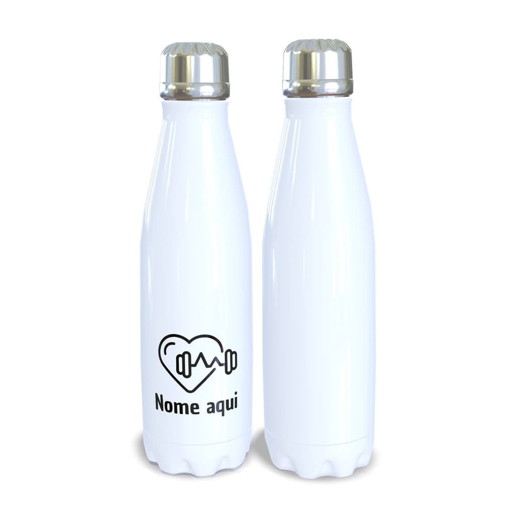 Garrafa Térmica Academia Love Musculação Personalizada
