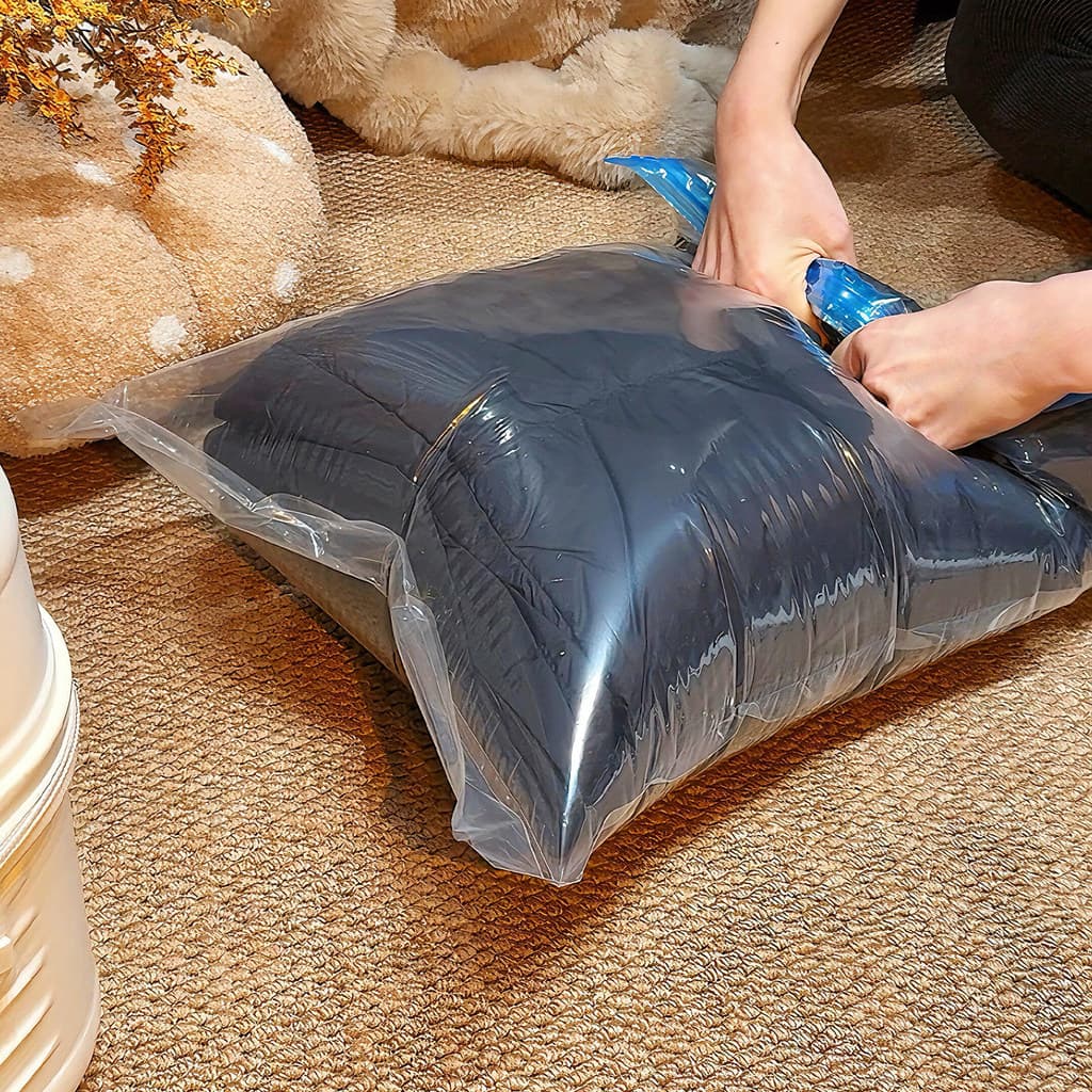 Para baixo jaqueta saco de armazenamento de compressão viagem de negócios ar-livre mão rolo roupas mala dedicado saco se