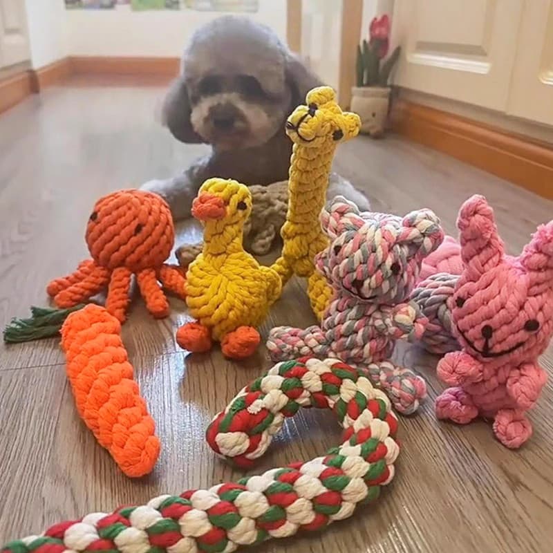 Brinquedo para cachorro Molar resistente à mordida, alívio do tédio, bola de pelúcia, pomerânia, filhote de cachorro, co