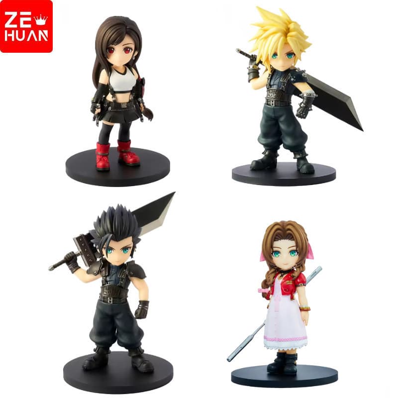 11cm Final Fantasy VII Cloud Strife E Tifa Lockhart Anime Figura De Ação Bonco brinquedo Presente