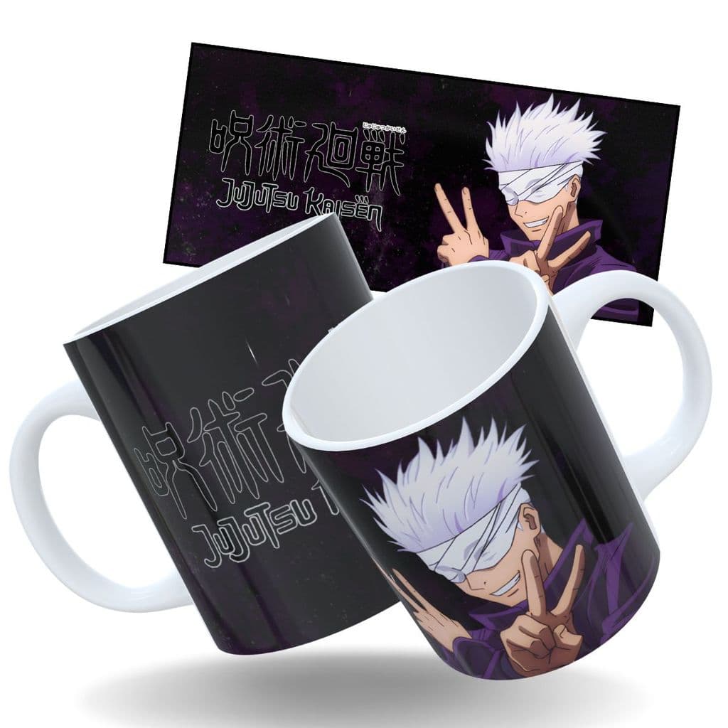 Caneca Anime Jujutsu Kaisen Personagem Satoro Gojo