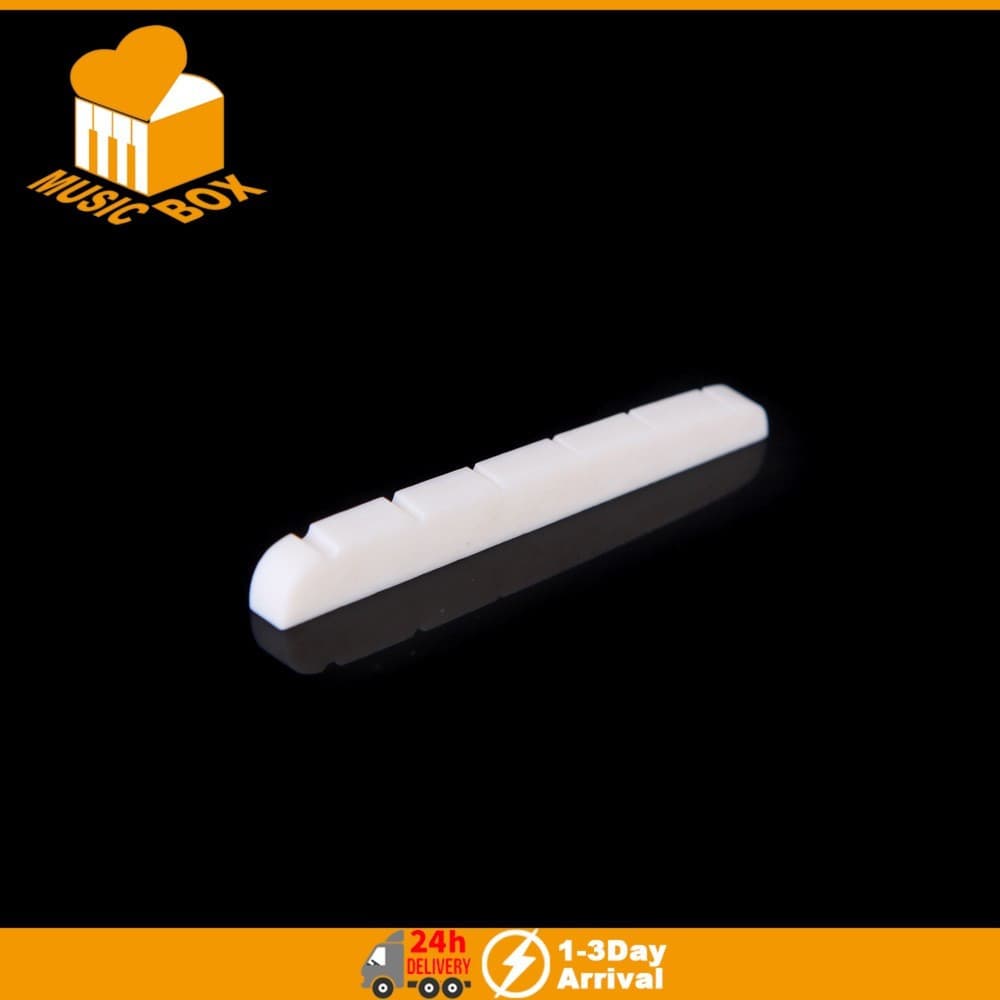 Porca De Ponte De Guitarra Elétrica Osso 42mm/43mm Óssea Para 6 Cordas ST TL