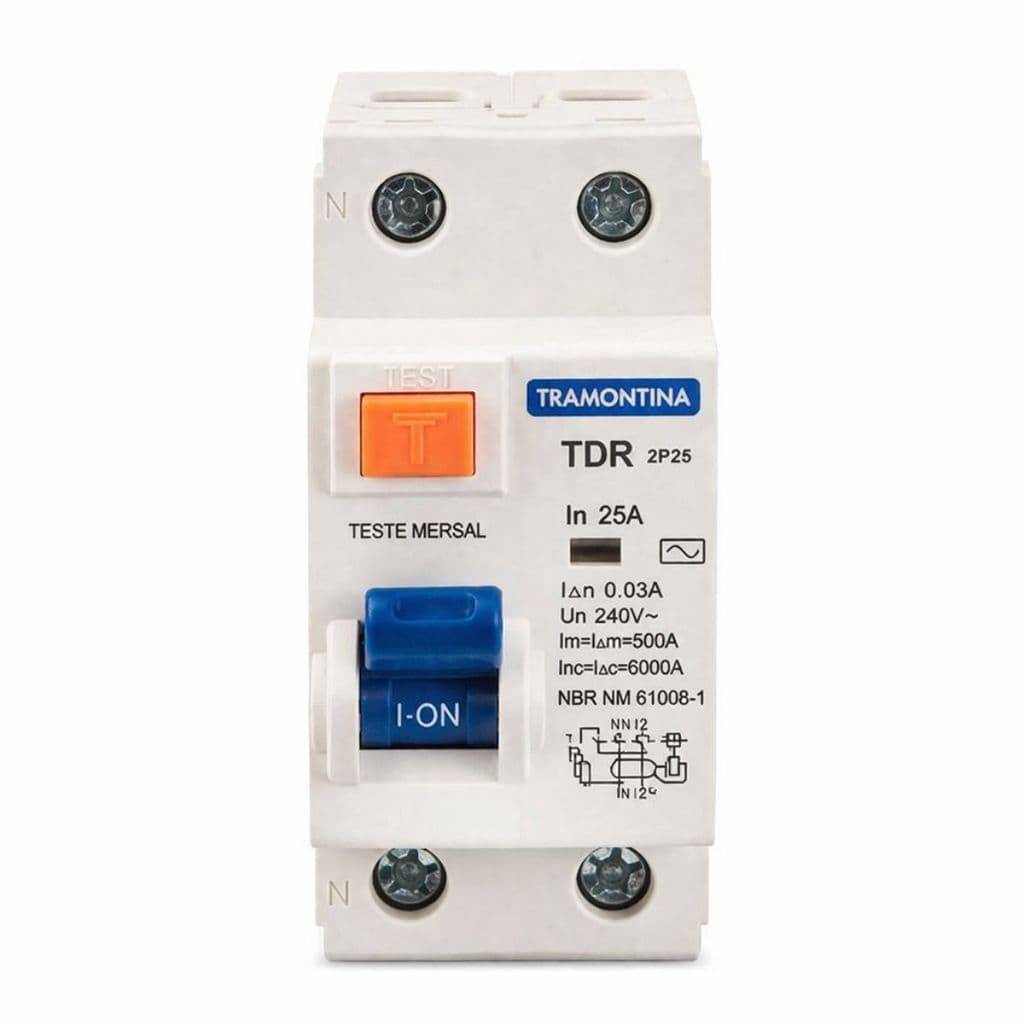 Disjuntor Diferencial DR 25A 30mA 2P Tramontina