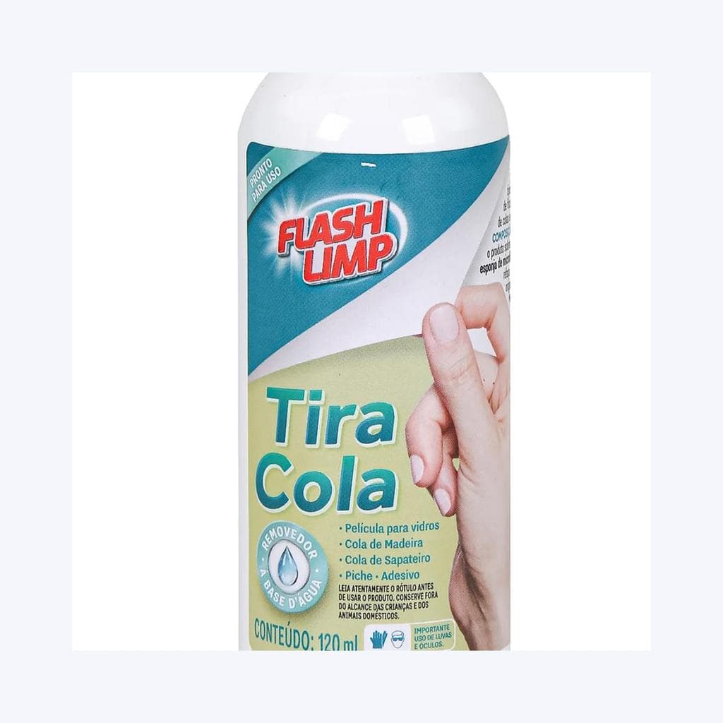 Tira Cola Removedor de Colas e Resíduos Gerais 120 ml Flash Limp