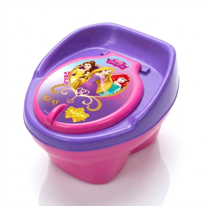 Troninho Infantil Disney Princesas 2 Em 1 Vira Banquinho Styll