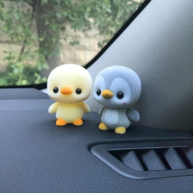 Pequeno pato amarelo reunindo presente criativo pequeno fresco decoração de carro bonito carro Animal boneca decoração s