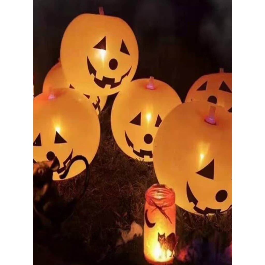 Transfronteiriço Halloween abóbora lanterna balão LED luminoso tenda brinquedo festa atmosfera abóbora lanterna decoraçã