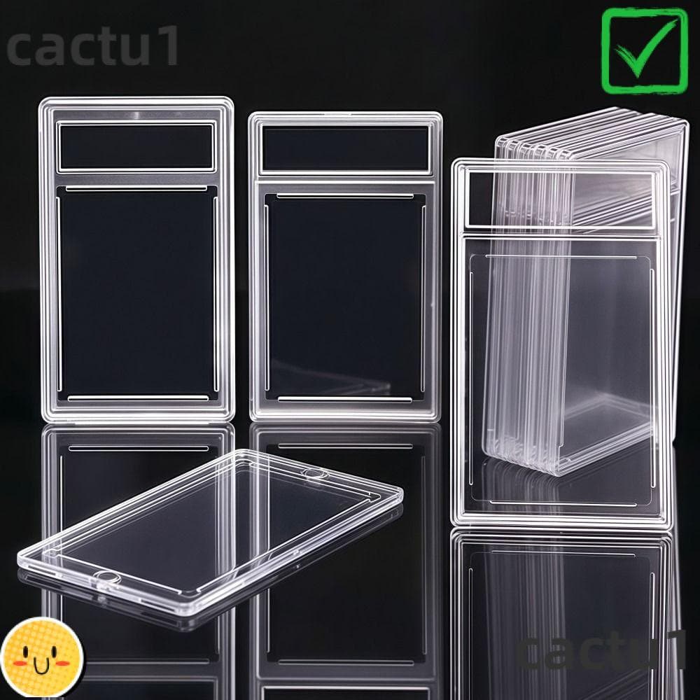 Cartão Classificado CACTU PSA , Caixa De Colecionável Transparente Removível 35PT , Proteção UV