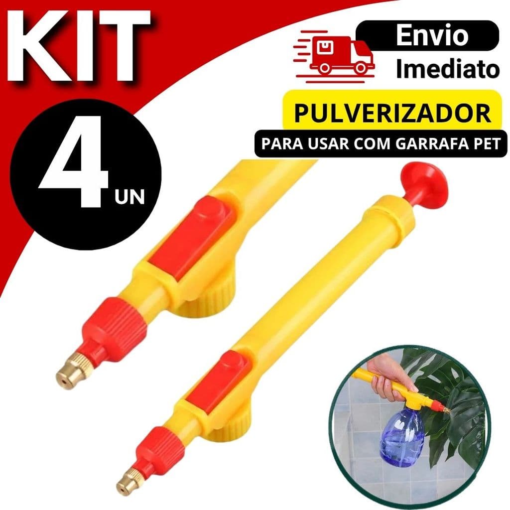 Pulverizador Manual Borrifador Spray agua  Kit 4 2 ou 1 Unidade Multiuso Jardim Limpeza