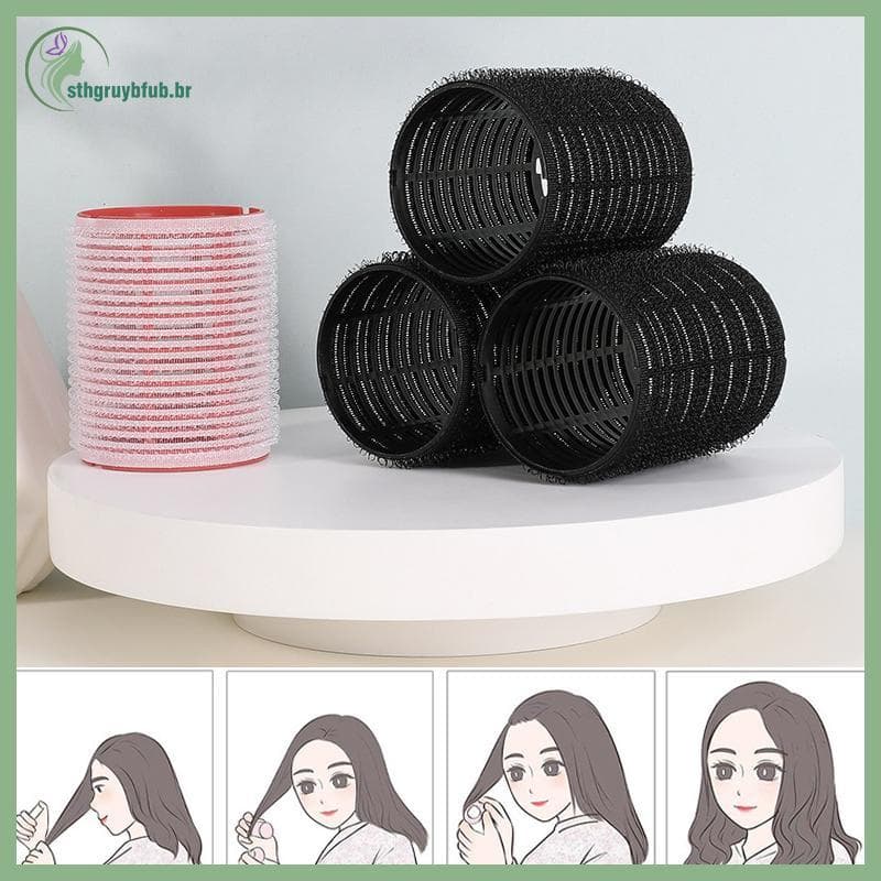 STHB Conjunto De Rolo De Cabelo 3 Pçs Auto Aperto Modelador Sem Calor Tamanho Diferente-Adesivo Curling Cabeleireiro Fer