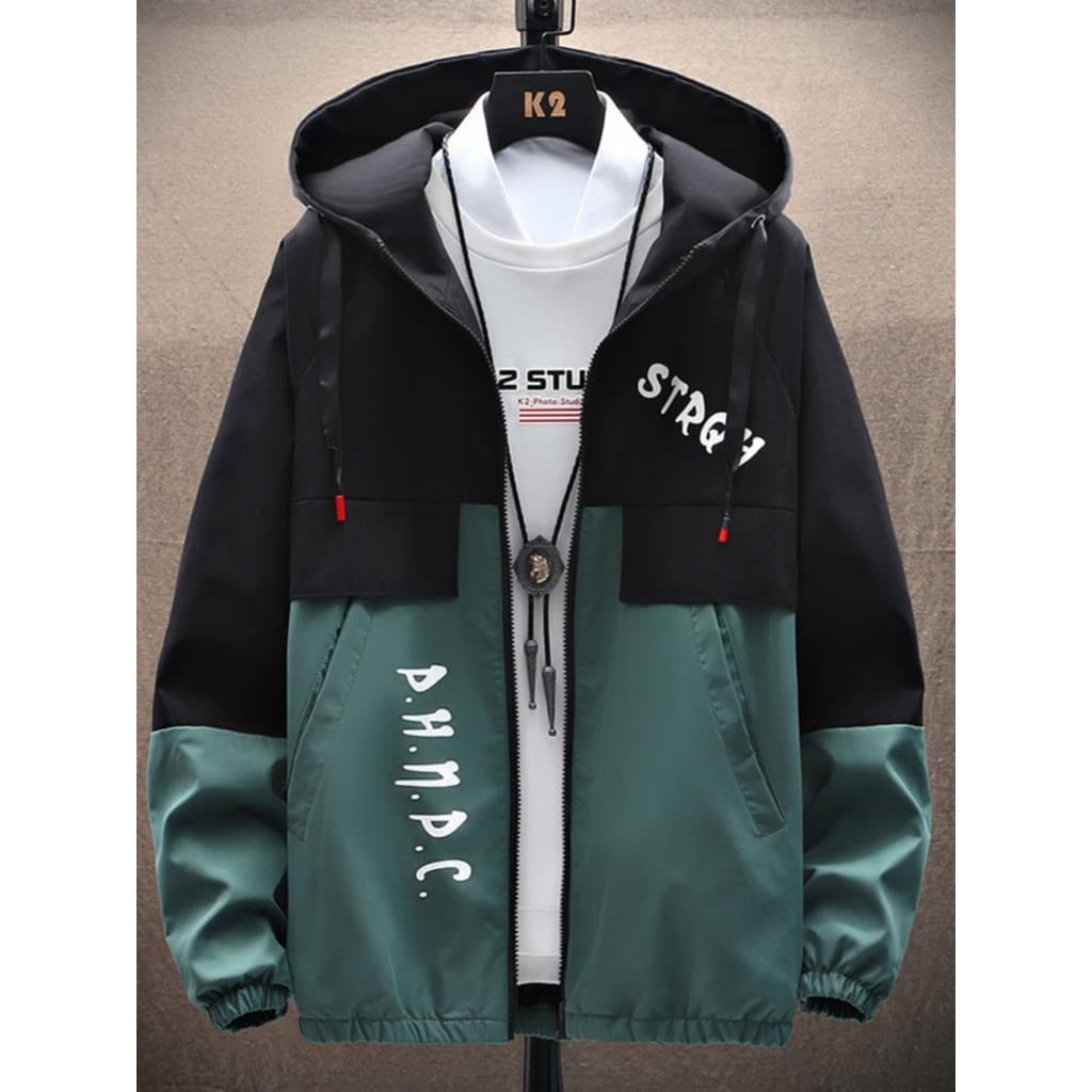Primavera outono jaqueta masculina na moda versão coreana juventude estudante jaqueta topo Casual solto estilo fino com