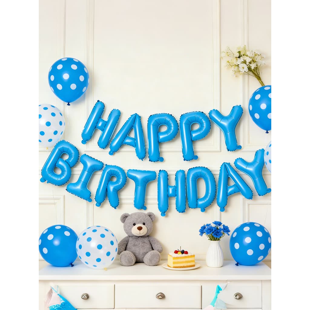 Inglês feliz aniversário feliz aniversário carta balão bebê primeiro aniversário decoração balão decoração
