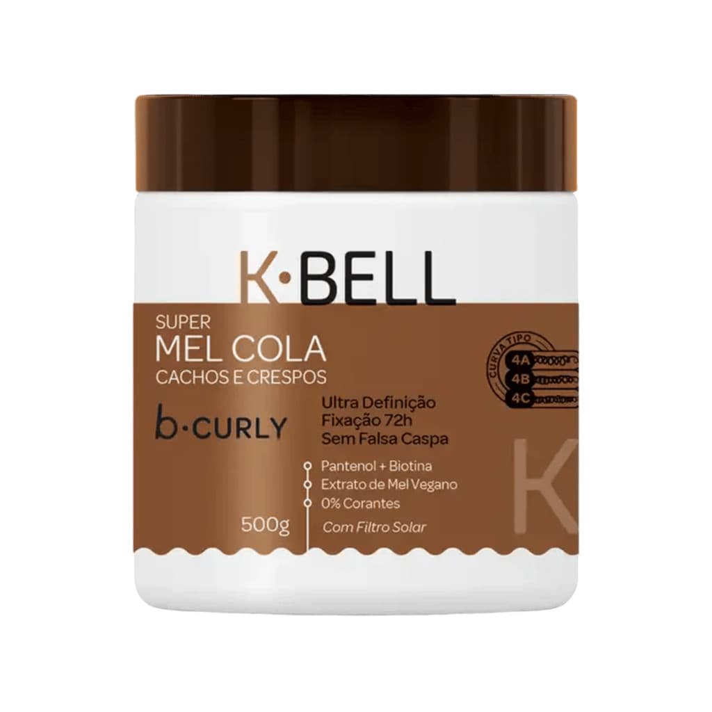 K-bell -  Super Mel Cola para Cachos Naturais e Orgânicos 500g