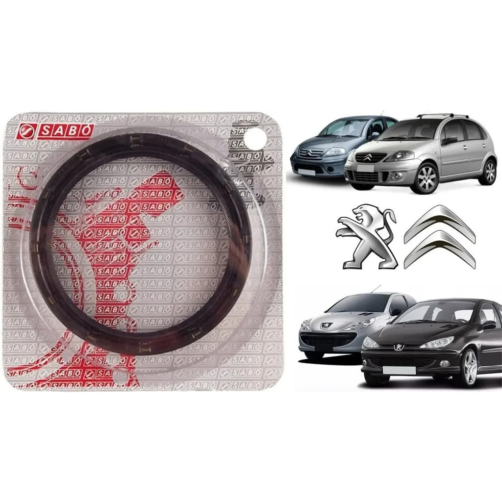 Retentor Volante Do Motor Sabó Citroen C3 C4 - Aircross Motor 1.4 1.5 1.6 - Traseiro Virabrequim